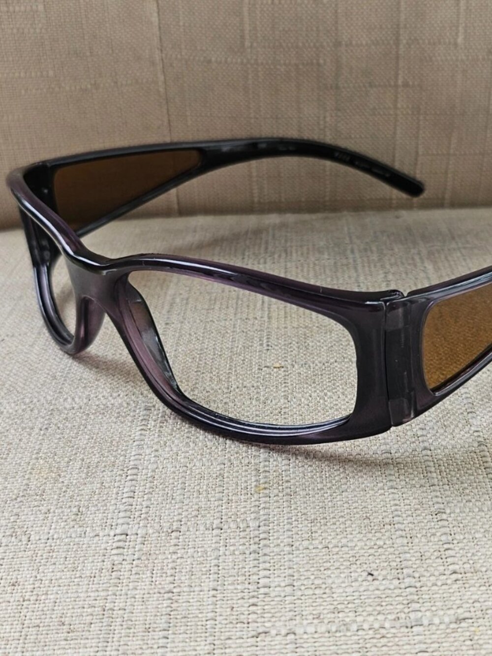 Elle Women Eyeglasses Frame Purple Tone Eyewear Wrap Shape EL2777 Glasses Frame
